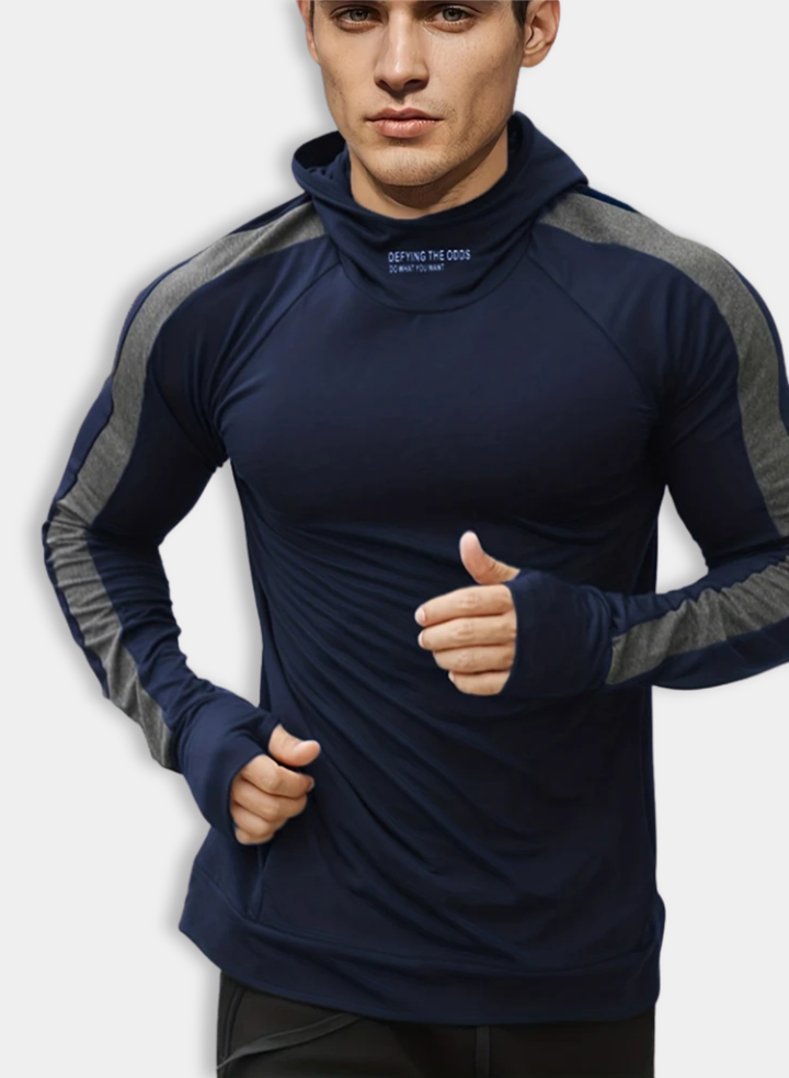 Autumn Compression Running Hoodie for Men