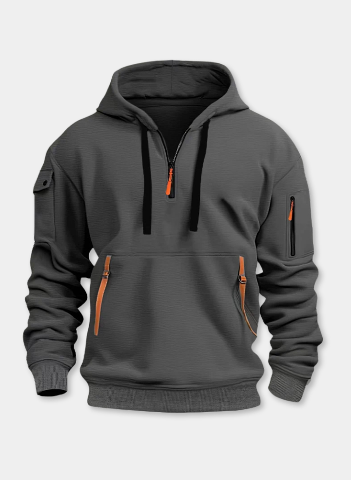 Dropped Shoulder Hooded Sweatshirt