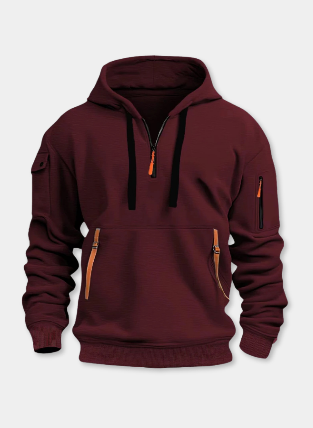 Dropped Shoulder Hooded Sweatshirt