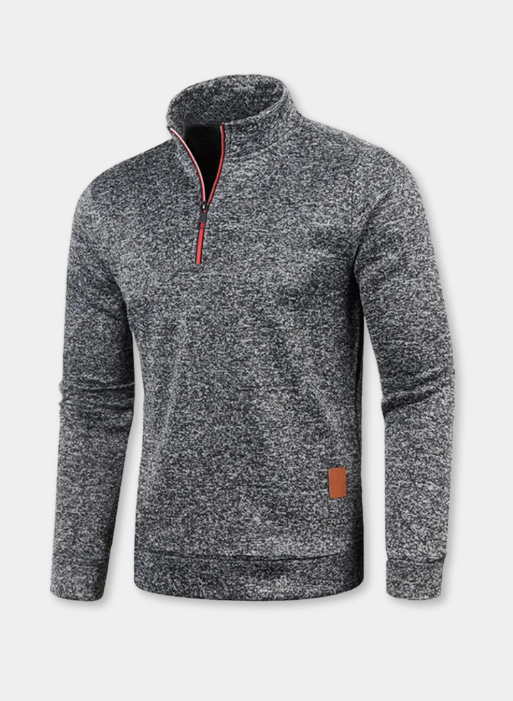 Men's Turtleneck Half-Zip Sweatshirt