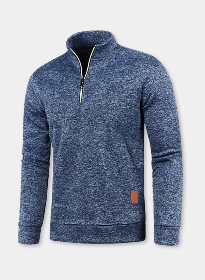 Men's Turtleneck Half-Zip Sweatshirt