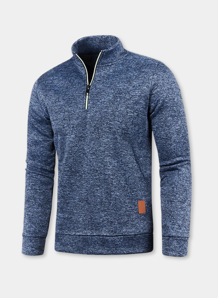 Men's Turtleneck Half-Zip Sweatshirt