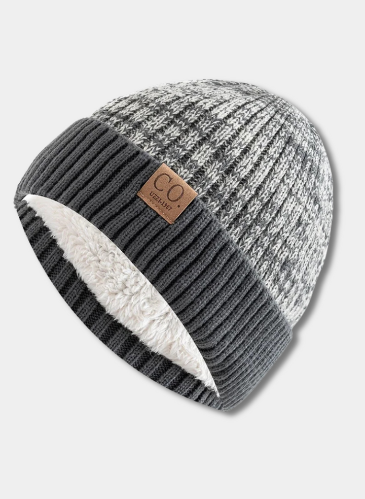 LuxFur Unisex Two-Tone Thermal Hat