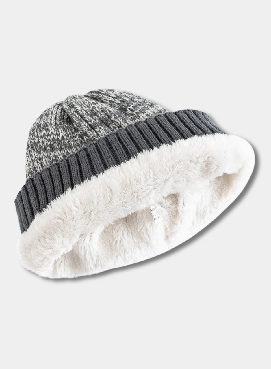 LuxFur Unisex Two-Tone Thermal Hat