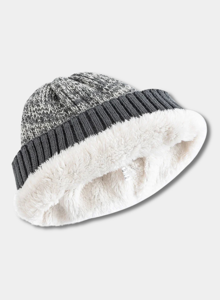 LuxFur Unisex Two-Tone Thermal Hat