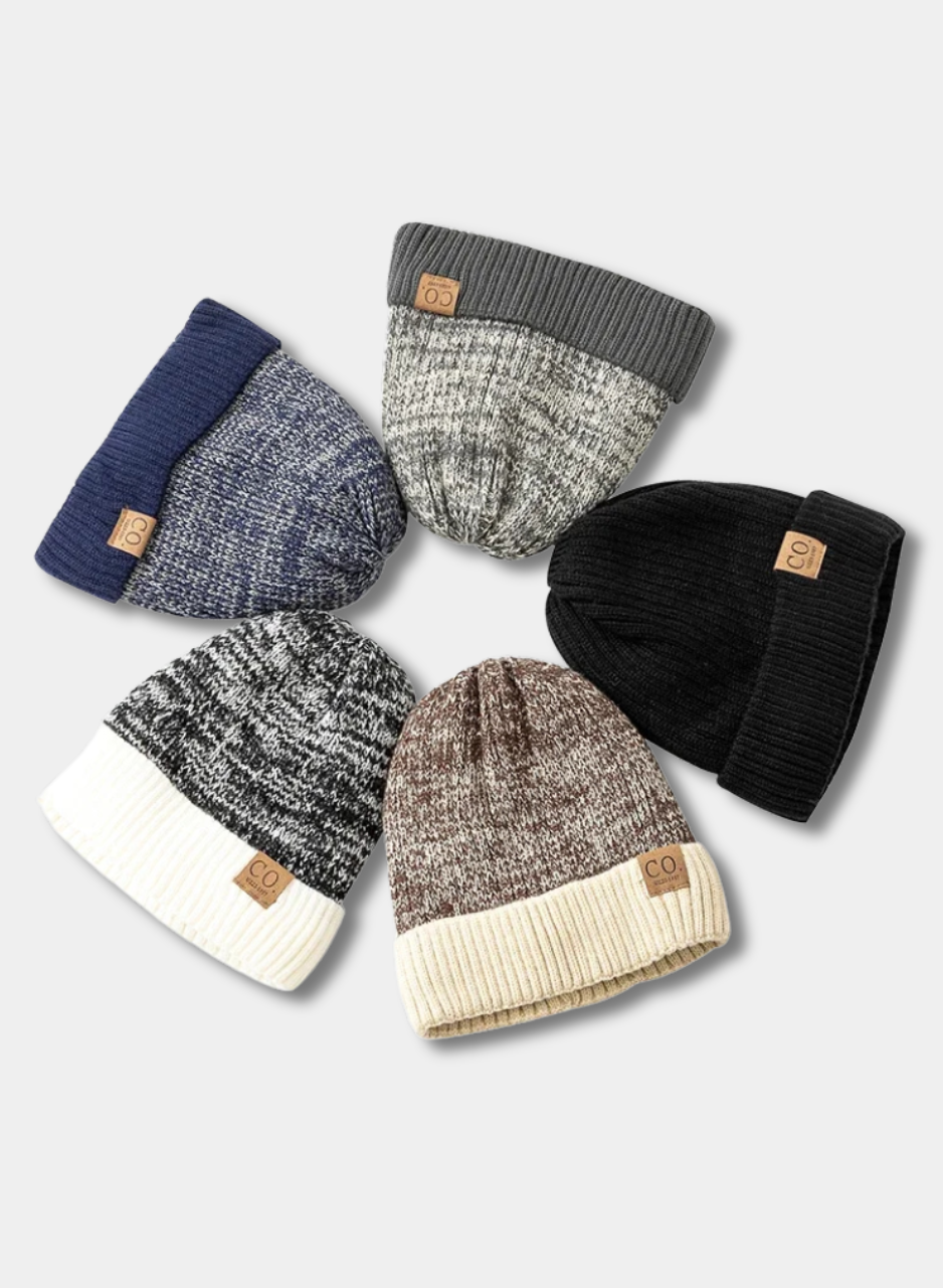 LuxFur Unisex Two-Tone Thermal Hat