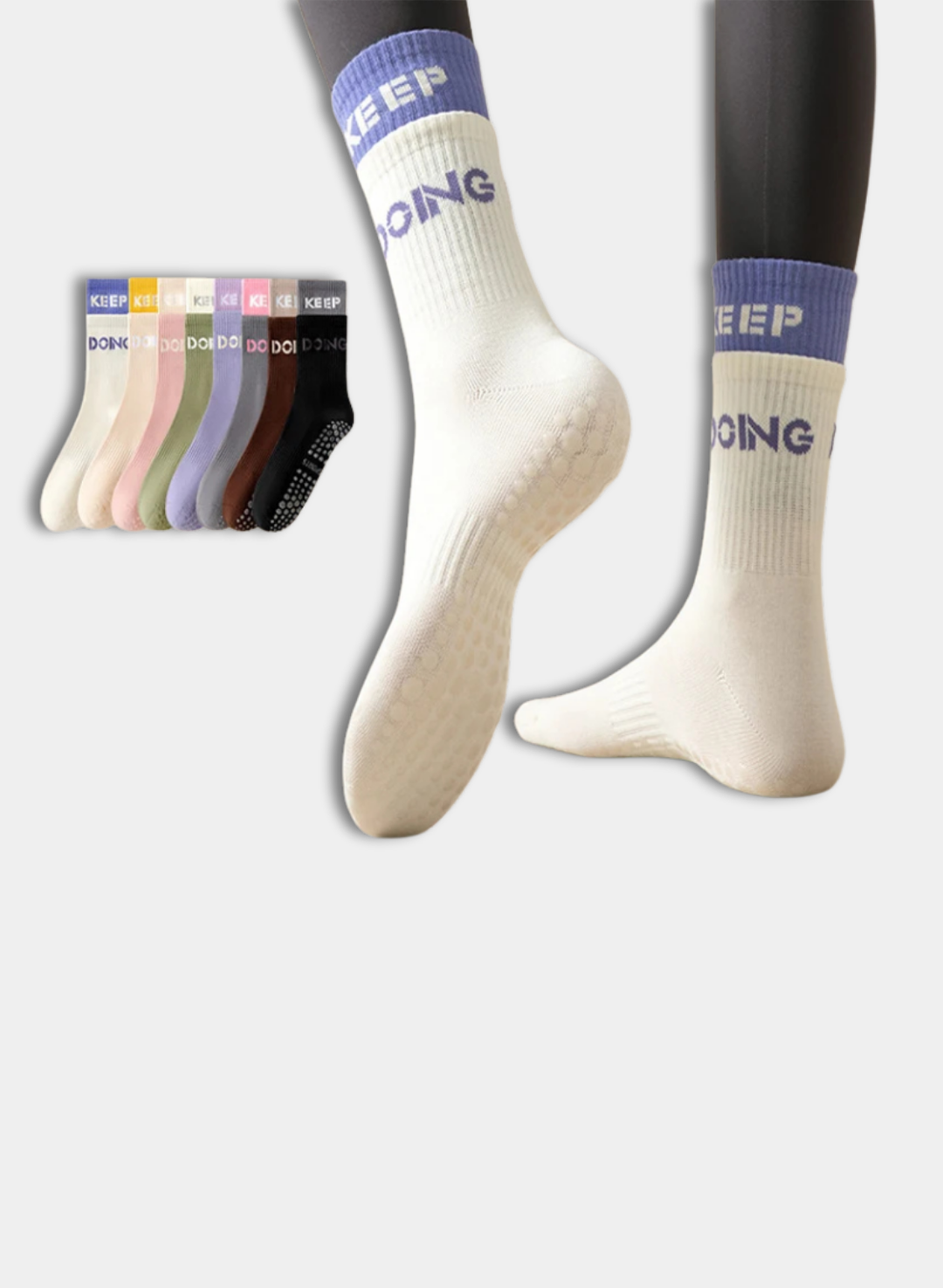 4-Pack Non-Slip Socks