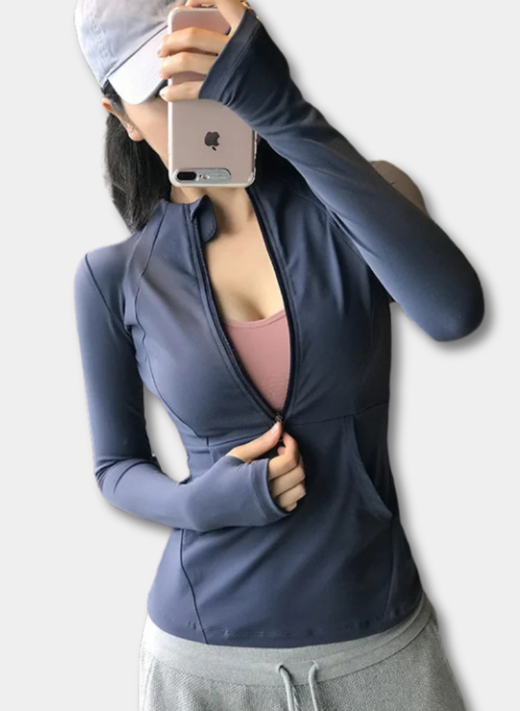 Women's Quick-Dry Sport Jacket with Thumbholes