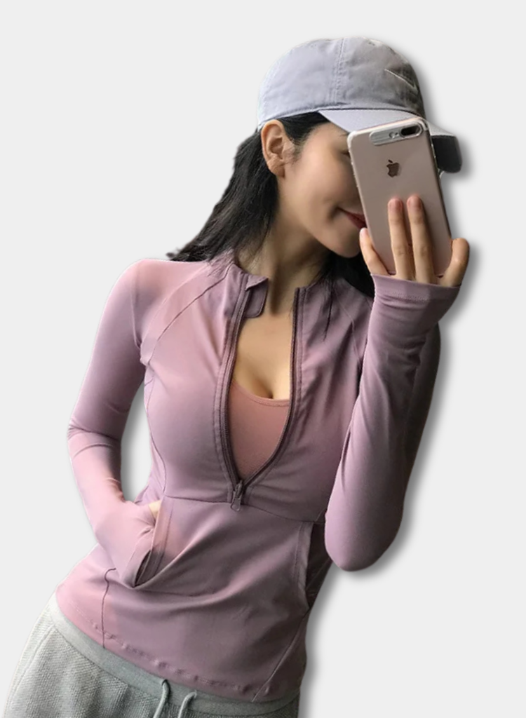 Women's Quick-Dry Sport Jacket with Thumbholes