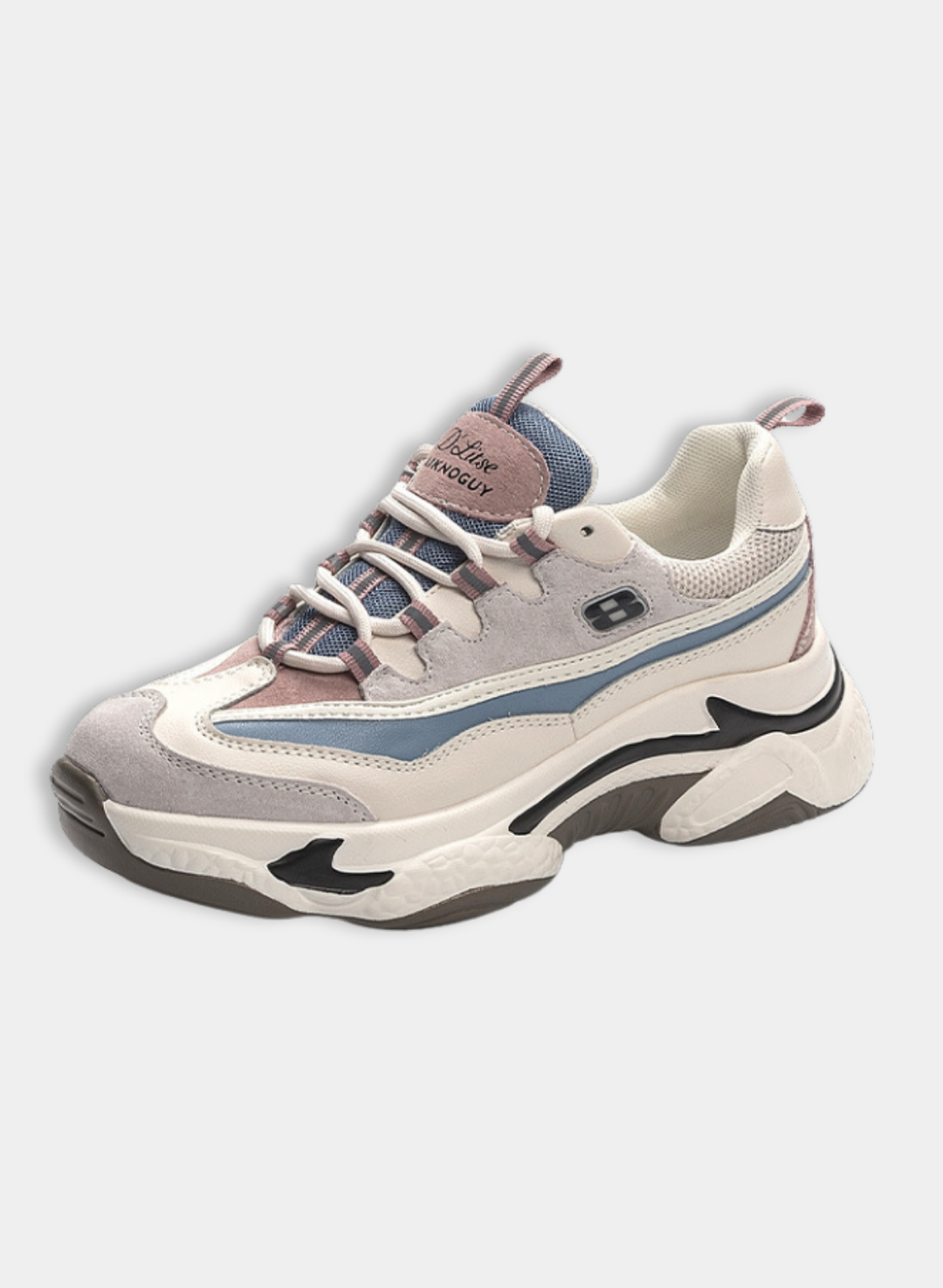 Women's Retro Leather Platform Sneakers